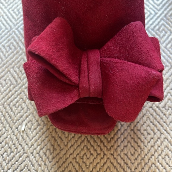 Miu Miu Burgundy Peep Toe Heels, 38 - Picture 5 of 12